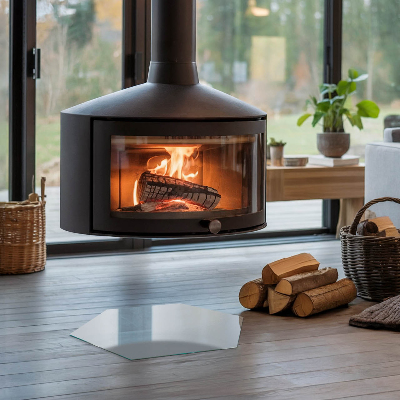 Židinio stiklo plokštė šešiakampis Spalva pilka