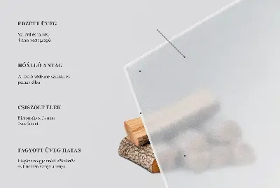 Stiklas po židiniu šešiakampis iš pusiau skaidraus stiklo