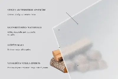 Stiklas po židiniu šešiakampis iš pusiau skaidraus stiklo