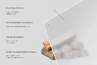 Stiklas po židiniu šešiakampis iš pusiau skaidraus stiklo