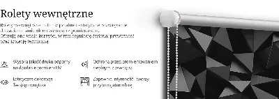 Vidiniai roletai Juodasis origami