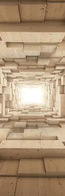 Vidiniai langų roletai 3D medinė skylė