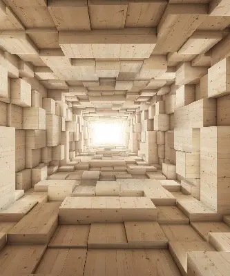 Vidiniai langų roletai 3D medinė skylė