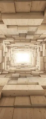 Vidiniai langų roletai 3D medinė skylė