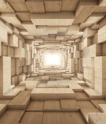 Vidiniai langų roletai 3D medinė skylė