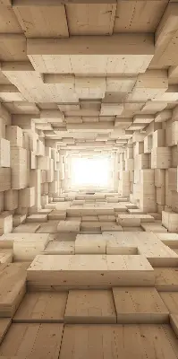 Vidiniai langų roletai 3D medinė skylė