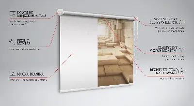 Vidiniai langų roletai 3D medinė skylė
