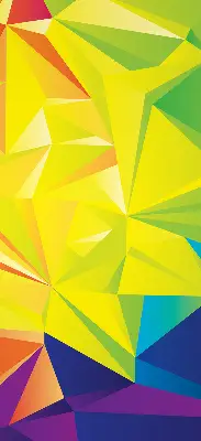 Vidiniai roletai langams Spalvingas origami raštas
