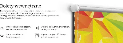Vidiniai roletai langams Spalvingas origami raštas