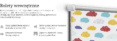 Roletai langams Spalvingi debesys