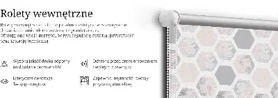 Vidiniai roletai langams Šešiakampiai