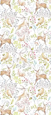Vidiniai langų roletai Stirnos paukščiai ir triušiai