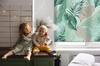 Roletai balkono durims Tropiniai lapai