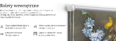 Roletai langams Gėlių puokštė