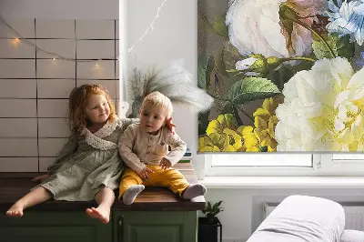 Roletai langams Gėlių puokštė