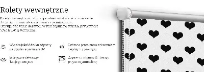 Roletai langams Juodos širdys