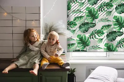 Roletai balkono durims Tropiniai lapai