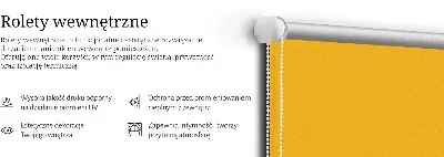 Vidiniai roletai Oranžinė