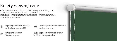 Vidiniai roletai langams Žalia