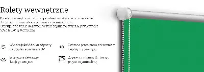 Medžiaginiai roletai Žalia
