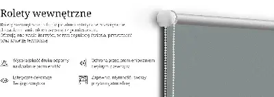 Vidiniai roletai Pilka
