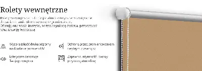 Roletai langams Smėlio spalvos