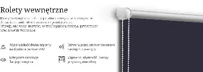 Medžiaginiai roletai Juoda