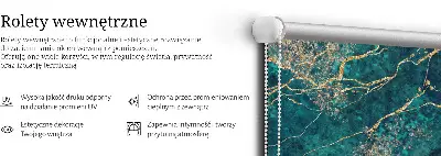 Roletai langams Žalias marmuras