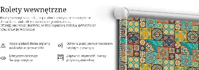 Vidiniai langų roletai Spalvinga mandala