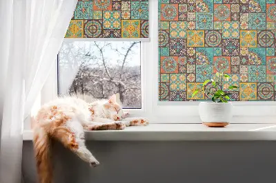Vidiniai langų roletai Spalvinga mandala