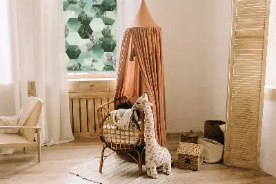 Roletai balkono durims Žali šešiakampiai