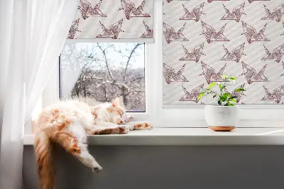 Vidiniai roletai langams Origami gulbės
