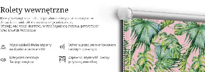Medžiaginiai roletai Tropinių lapų veislės