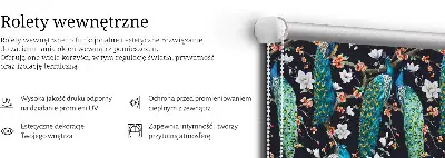 Roletai langams Povas su gėlėmis