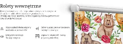 Vidiniai roletai Šunys tarp gėlių