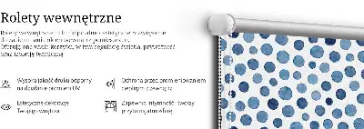 Vidiniai roletai Mėlyni taškai