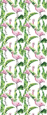 Roletai balkono durims Flamingos prie lapų