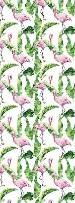 Roletai balkono durims Flamingos prie lapų