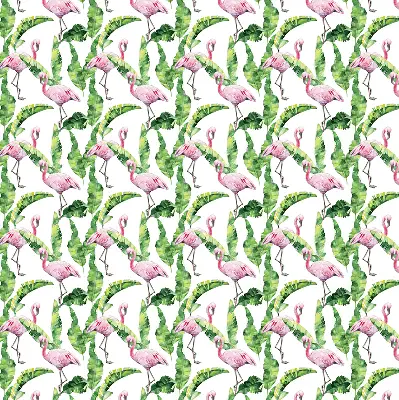 Roletai balkono durims Flamingos prie lapų