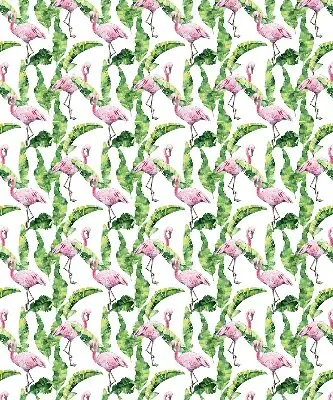 Roletai balkono durims Flamingos prie lapų