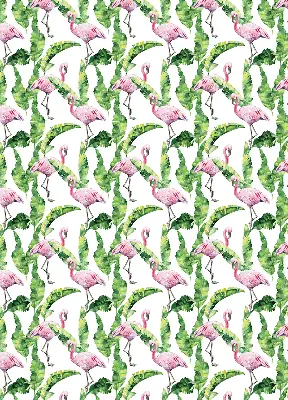Roletai balkono durims Flamingos prie lapų