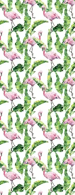 Roletai balkono durims Flamingos prie lapų