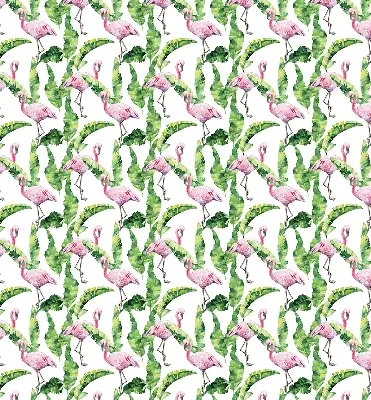 Roletai balkono durims Flamingos prie lapų