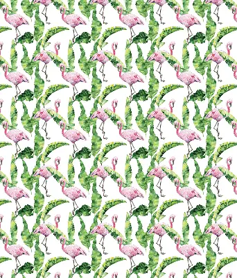 Roletai balkono durims Flamingos prie lapų