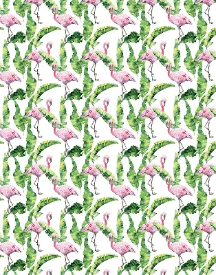 Roletai balkono durims Flamingos prie lapų