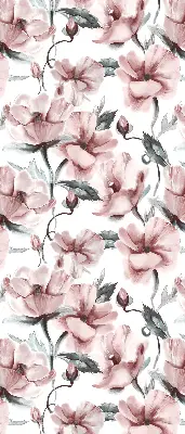 Vidiniai langų roletai Rožinės gėlės