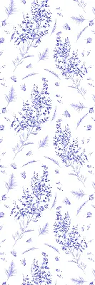 Vidiniai langų roletai Violetiniai augalai