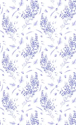 Vidiniai langų roletai Violetiniai augalai