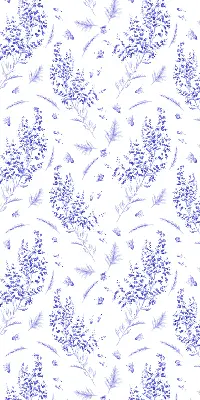 Vidiniai langų roletai Violetiniai augalai