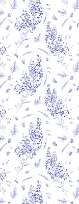Vidiniai langų roletai Violetiniai augalai